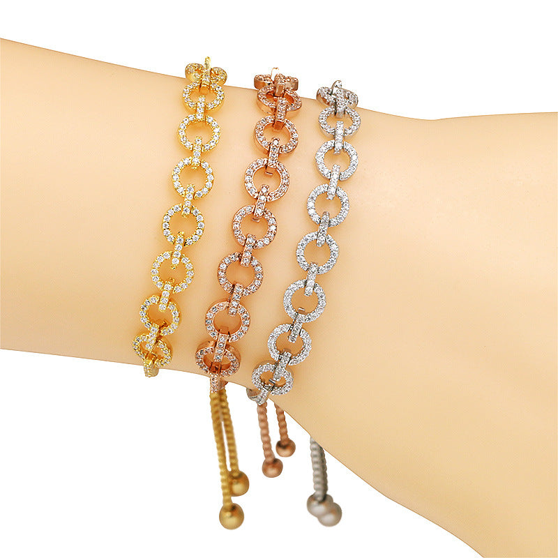 Simple Personality Bracelet Women Zircon Pull-Out Bracelet Simple Personality Bracelet Women Zircon Pull-Out Bracelet